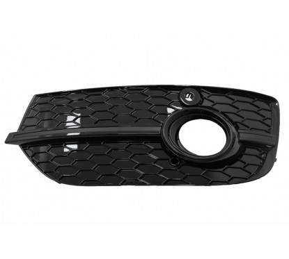 2x Grilles de pare choc avant Audi Q3 8U (11-14) RS Design Noir brillant