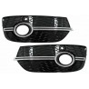 2x Grilles de pare choc avant Audi Q3 8U (11-14) RS Design Noir et chrome