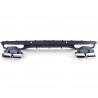 Diffuseur arriere Mercedes Classe C S205 Noir Mat + 4 embouts d'echappements (14-18)