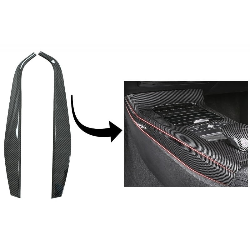 Inserts carbone console centrale Mercedes Classe A W177 V177 (18+)
