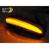 2x Clignotants noirs fumés à LED dynamiques Ford Mondeo Fusion MK5 (14-18)