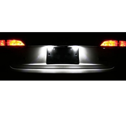 2x Eclairages de plaque LED - Blanc Pur Renault Clio, Megane, Twingo, Espace, Vel Satis