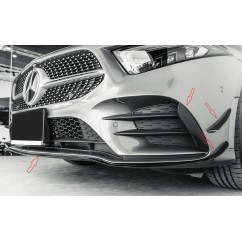 Rajout de pare choc avant noir brillant Mercedes Classe A W177 - Pack Aero (18+)