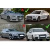 2x Grilles de pare choc avant Audi A4 B9 S-Line Alu (16-18) Look RS4