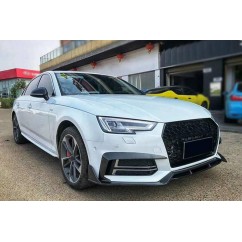 2x Grilles de pare choc avant Audi A4 B9 S-Line Alu (16-18) Look RS4