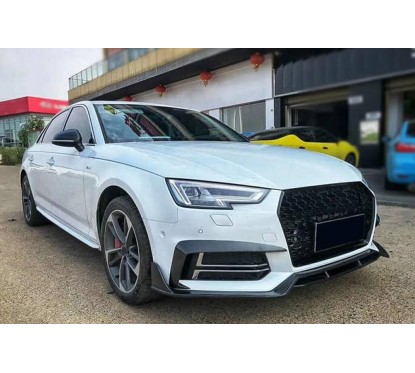 2x Grilles de pare choc avant Audi A4 B9 S-Line Alu (16-18) Look RS4