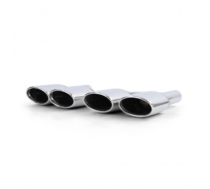 2x Sorties d'echappement double Chrome Mercedes C, CL, CLK, E, M, S et SL (01-16)