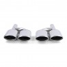 2x Sorties d'echappement double Chrome Mercedes C, CL, CLK, E, M, S et SL (01-16)