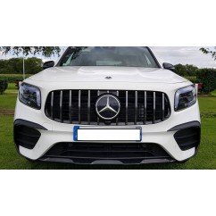 Calandre noir et chrome Mercedes Classe GLB X247 (avec Pack AMG) look Panamericana GT 19+