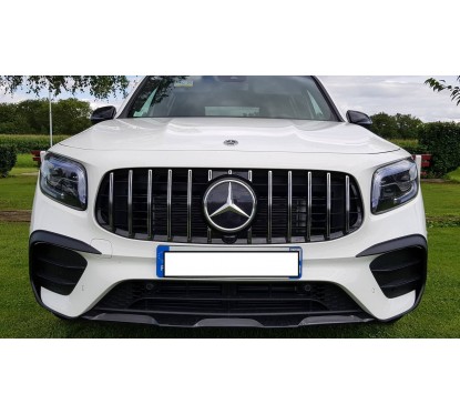 Calandre noir et chrome Mercedes Classe GLB X247 (avec Pack AMG) look Panamericana GT (19-23)