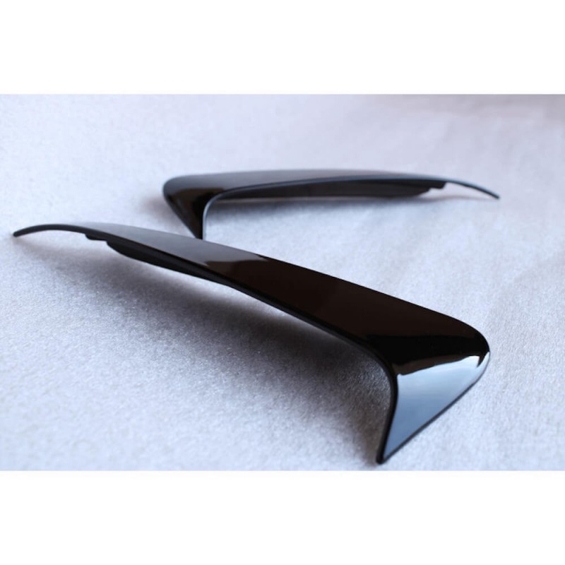 2x rajouts pare chocs arrière Noir brillant Mercedes Classe C W205 (14-18) 2x rajouts pare chocs arrière Noir brillant Mercedes Classe C W205 (14-18)