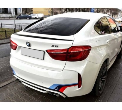Becquet peint noir brillant BMW X6 F16 M Design  14-