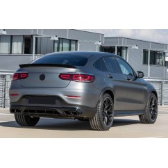 Diffuseur arrière + sorties d'échappements noir Mercedes GLC C253 Coupé (modèle avec pack AMG) Look 63 AMG (20+)