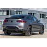 Diffuseur arrière + sorties d'échappements noir Mercedes GLC C253 Coupé (modèle avec pack AMG) Look 63 AMG (20+)