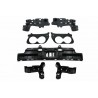 Diffuseur arrière + sorties d'échappements noir Mercedes GLC C253 Coupé (modèle avec pack AMG) Look 43 AMG (20+)