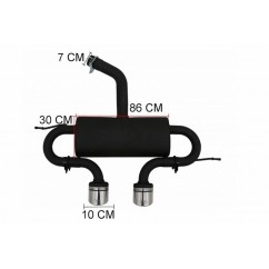 Systeme échappement Volkswagen Golf 5 V (03-07) Golf 6 VI (08-13)