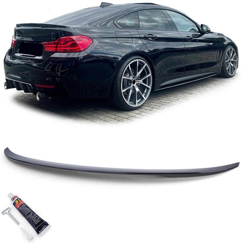 Becquet ABS Noir brillant BMW Série 4 F36 Gran Coupe Look M Performance ...