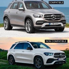Calandre Mercedes GLE W167 Chrome 19+ (sans Pack AMG)