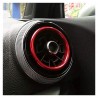 4x Anneaux Rouge grilles de ventilation Audi A3 S3 8V (14-16)