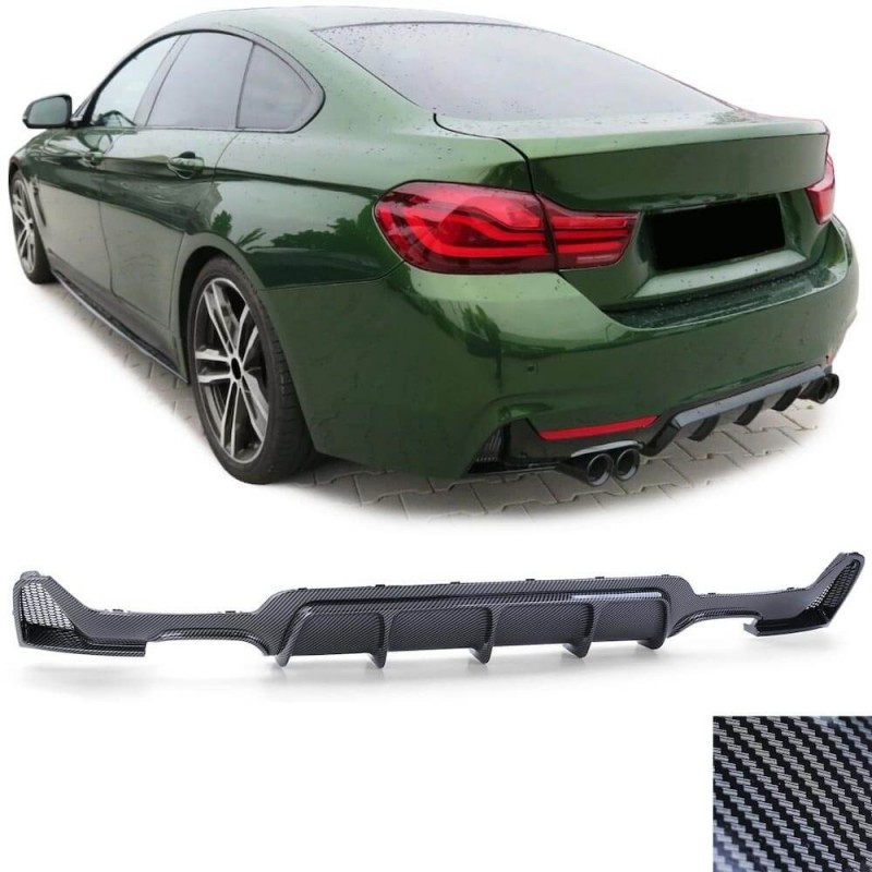 Diffuseur arrière carbone BMW série 4 F32 F36 look M4 13+ (2+2)
