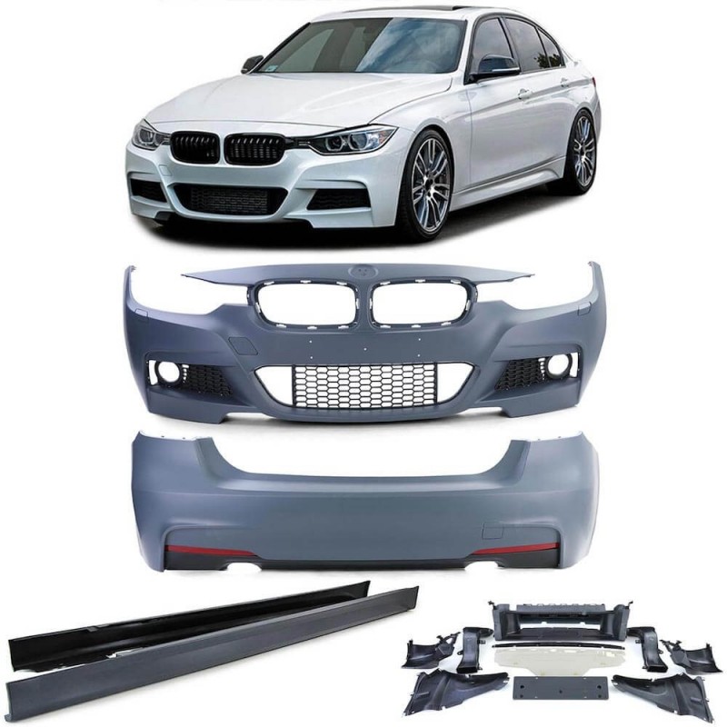 Kit carrosserie complet BMW serie 3 F30 Look M Sport Design (11-15) échappements 1+1