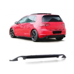 Diffuseur arrière adaptable sur Volkswagen Golf 7 Noir Brillant (12-17)