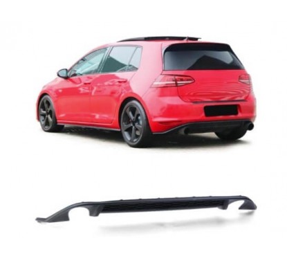 Diffuseur arrière adaptable sur Volkswagen Golf 7 Noir Brillant (12-17)