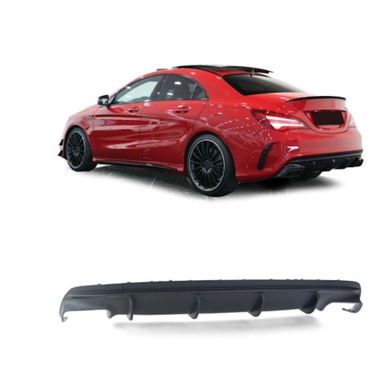 Diffuseur Noir mat Mercedes CLA C117 AMG (16-19)