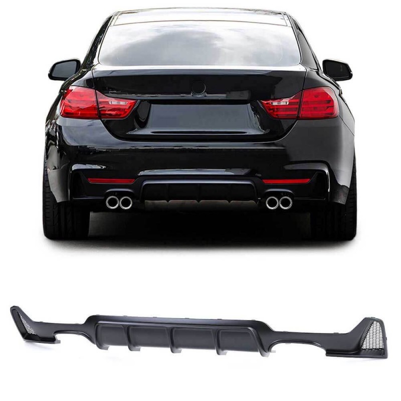 Diffuseur arrière BMW série 4 F32 F36 look M4 13+ (2+2)