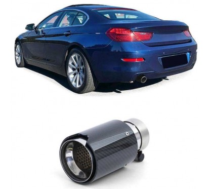 Sortie d'echappement BMW serie 6 F12 F13 Noir Carbone (+11)