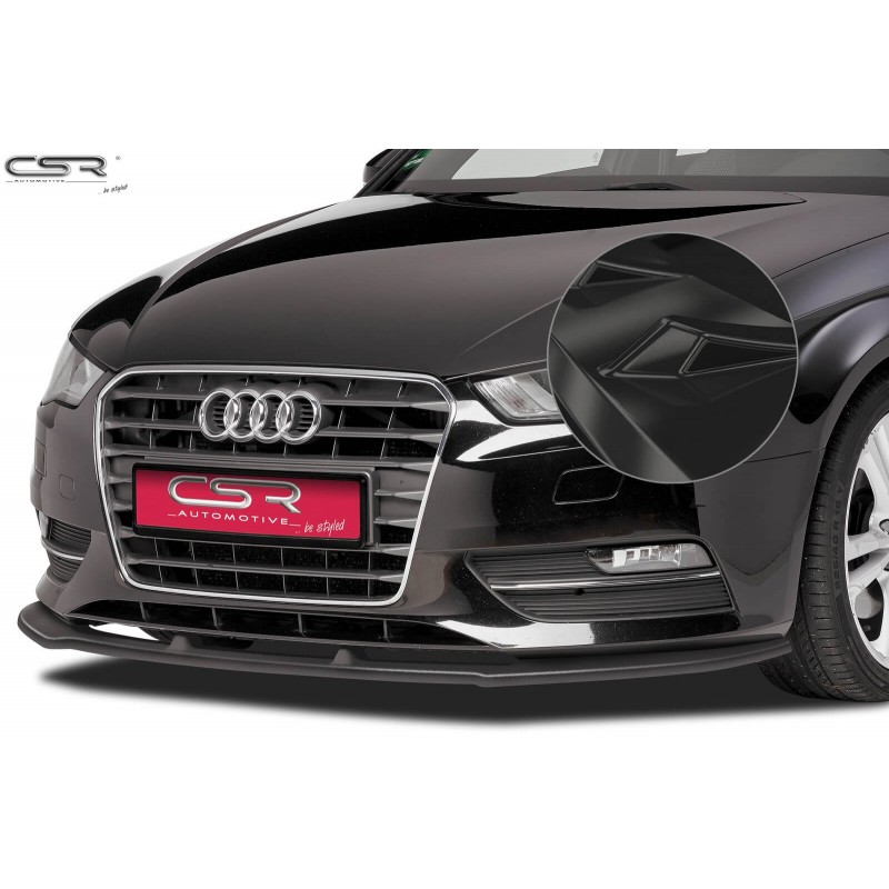 Rajout de pare-choc avant noir brillant Audi A3 8V (12-16)