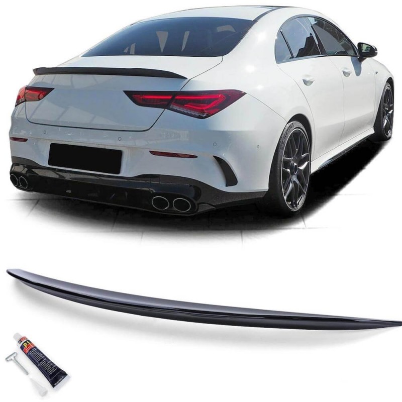 Becquet Mercedes CLA W118 C118 peint Noir brillant (19-25)