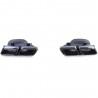 Diffuseur arrière avec échappements Noir Mercedes Classe C W205 S205 Look C63 AMG (avec pare choc standard) 14-18