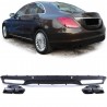 Diffuseur arrière avec échappements Noir Mercedes Classe C W205 S205 Look C63 AMG (avec pare choc standard) 14-18