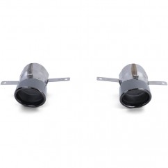 Diffuseur Noir brillant + Echappements noir Mercedes Classe A W177 (18+) Look A35 AMG