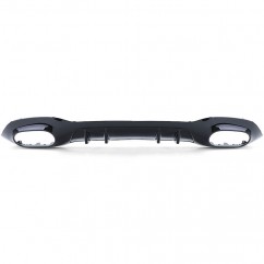 Diffuseur Noir brillant + Echappements noir Mercedes Classe A W177 (18+) Look A35 AMG