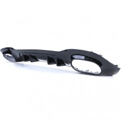 Diffuseur Noir brillant + Echappements noir Mercedes Classe A W177 (18+) Look A35 AMG