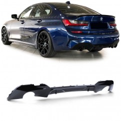 Diffuseur arrière Noir brillant BMW Série 3 G20 berline & G21 Touring 18+