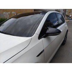 2x Coques de retroviseurs Noir brillant adaptables sur Vw Golf VII 7, 7.5 et Touran (13+)