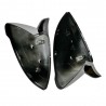 2x Coques de retroviseurs Noir brillant adaptables sur Vw Golf VII 7, 7.5 et Touran (13+)
