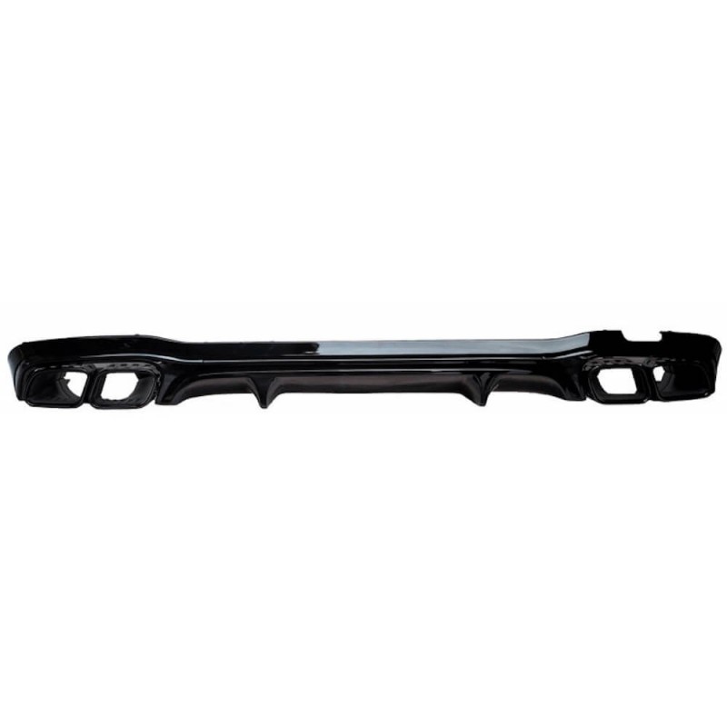 Diffuseur arrière + embouts d'échappements noir Mercedes Classe E W213 Berline Look 63 AMG (16-20) Diffuseur arrière + embouts d'échappements noir Mercedes Classe E W213 Berline Look 63 AMG (16-20)