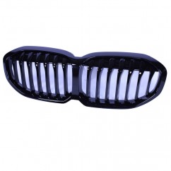 Grille De Calandre Avant Pour BMW Série 1 F40 (2019-2023) - Noir Brillant - En ABS De Qualité - Installation Facile - 7