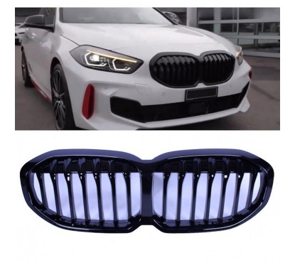 2x Grilles de Calandre Noir Brillant BMW Série 1 F40 F41 (19+)