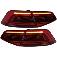 2x Feux arrières Full LED avec clignotants dynamiques adaptables sur Vw Passat B8 (15-19) Look Phase 2