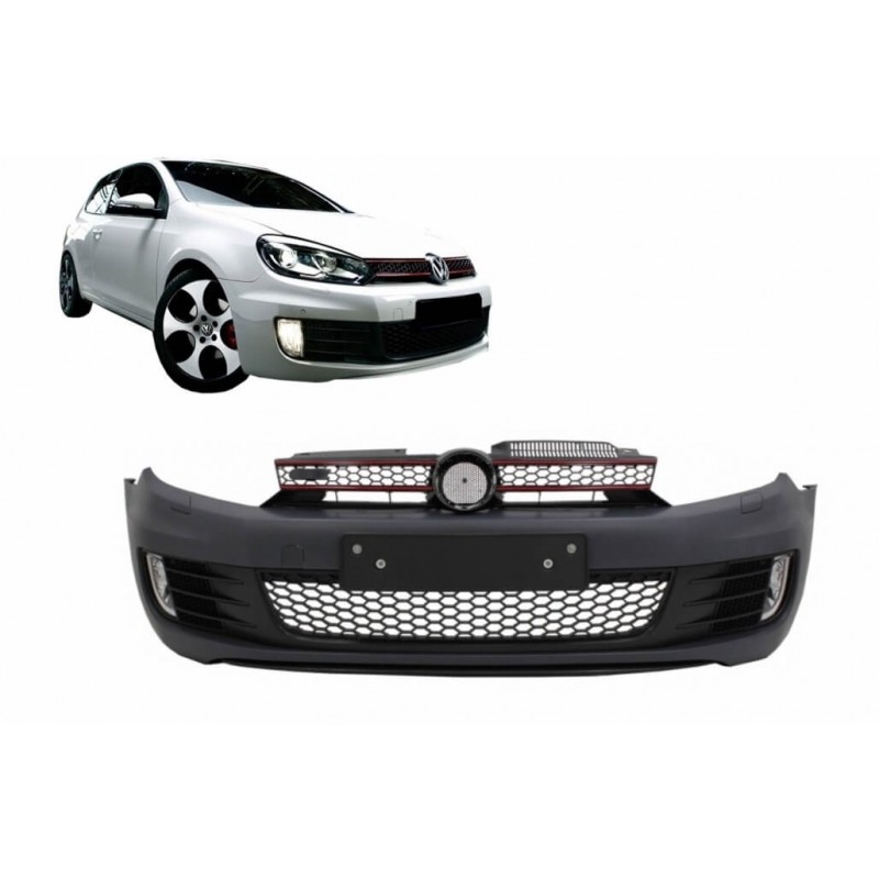 Pare-chocs Avant Pour VW Golf VI GTI / GTD / GT - Apprêté, Sans Support, Qualité Origine - 6