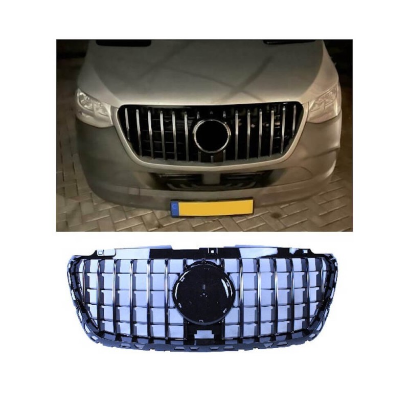 Calandre Panamericana AMG Noir et chrome Mercedes Sprinter W907 (19+)