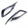 2x Inserts de grilles antibrouillard adaptables sur Vw Golf VII 7.5 Carbone Look GTI (17-20)