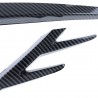 2x Inserts de grilles antibrouillard adaptables sur Vw Golf VII 7.5 Carbone Look GTI (17-20)