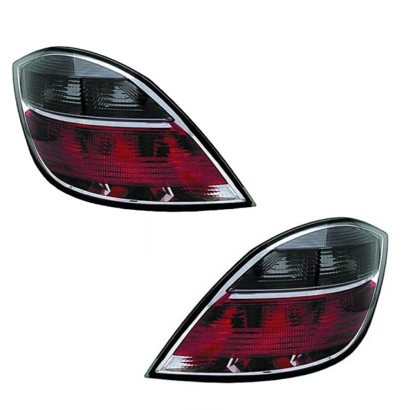 2x Feux arrières Opel Astra H fumés (07-09)
