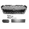 Calandre Audi A5 B9 F5 Look RS Noir et Chrome 16+